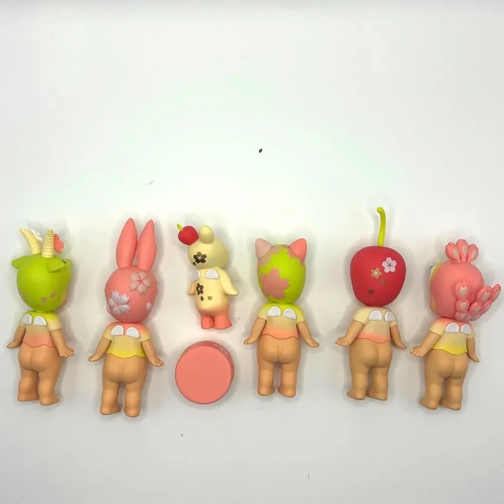Set of 6 New Kewpie/Angel Mini Figures, Spring Cherry Costumes